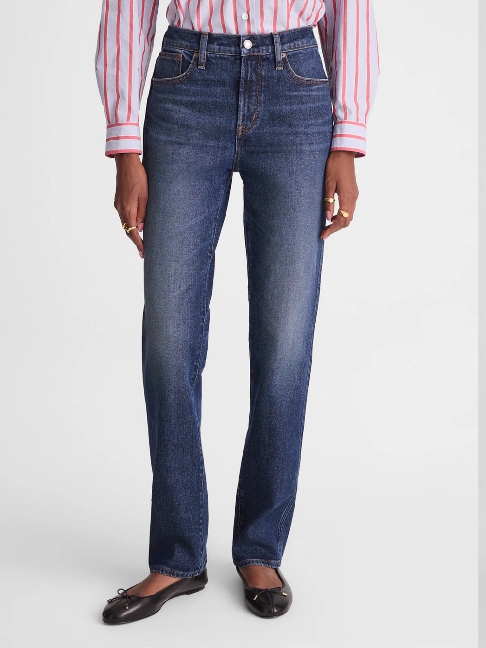 Madewell Denim - The Curvy Longline Straight Jeans